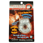 THE MACHO CRYSTAL COLLECTION VIBRATING COCKRING-CLEAR