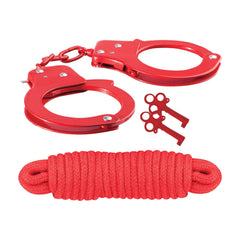 SINFUL METAL CUFFS W/KEYS & LOVE ROPE