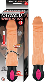 NATURAL REALSKIN HOT COCK #3-WHITE