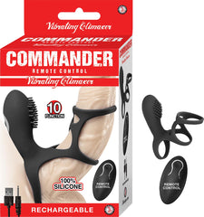 COMMANDER REMOTE CONTROL VIBRATING CLIMAXER-BLACK