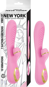 VIBES OF NEW YORK RIBBED SUCTION MASSAGER