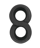 MY COCKRING FIGURE EIGHT COCK & SCROTUM RING-BLACK