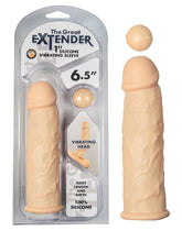 THE GREAT EXTENDER 1ST SILICONE VIBRATING SLEEVE 6.5"