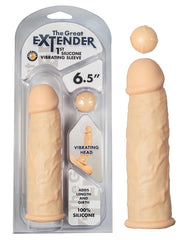 THE GREAT EXTENDER 1ST SILICONE VIBRATING SLEEVE 6.5"