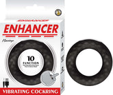 ENHANCER VIBRATING COCKRING-BLACK