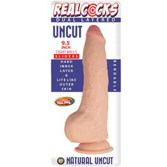 REALCOCKS DUAL LAYERED UNCUT SLIDER 9.5 TIGHT BALLS
