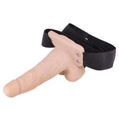 ERECTION ASSISTANT HOLLOW STRAP-ON 6" VIBRATING