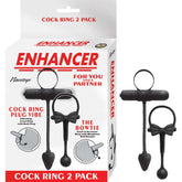 ENHANCER COCKRING 2 PACK-BLACK