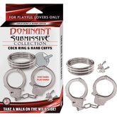 DOMINANT SUBMISSIVE COLLECTION COCKRING & HANDCUFFS