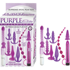 PURPLE ELITE COLLECTION SUPREME ANAL PLAY KIT-PURPLE