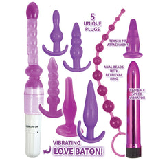 PURPLE ELITE COLLECTION SUPREME ANAL PLAY KIT-PURPLE