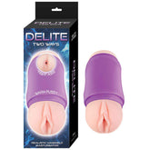 DELITE TWO WAYS VAGINA & ASS-WHITE
