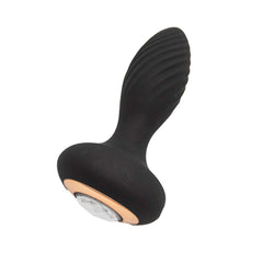 GODDESS DIAMOND VIBRATING PLUG-BLACK