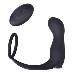 ASS-SATION REMOTE CONTOURED ANAL PLUG-BLACK