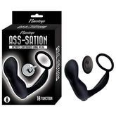 ASS-SATION REMOTE CONTOURED ANAL PLUG-BLACK