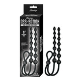 ASS-SATION DUAL SILICONE ANAL BEADS-BLACK