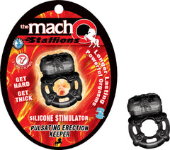 THE MACHO STALLIONS-PULSATING ERECTION KEEPER-BLACK