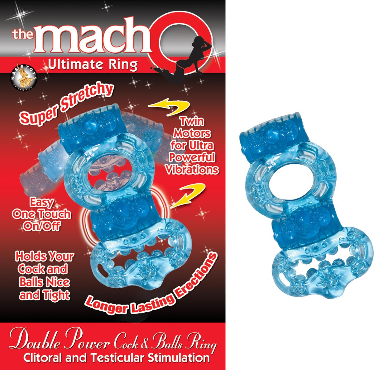 THE MACHO DOUBLE POWER COCK & BALLS RING