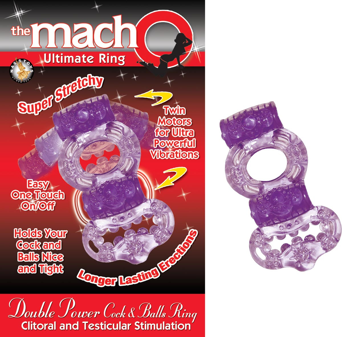 THE MACHO DOUBLE POWER COCK & BALLS RING