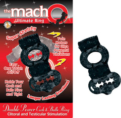 THE MACHO DOUBLE POWER COCK & BALLS RING