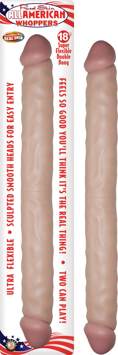 ALL AMERICAN WHOPPERS 18" DOUBLE DONG-WHITE