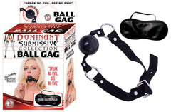 DOMINANT SUBMISSIVE COLLECTION BALL GAG-BLACK