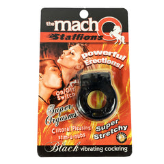 THE MACHO STALLIONS VIBRATING COCKRING-BLACK
