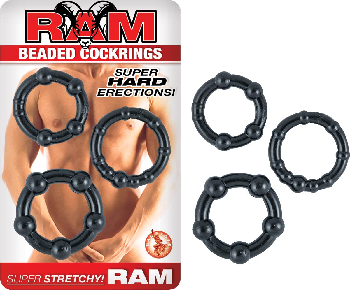 RAM BEADED COCKRINGS