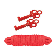 SINFUL METAL CUFFS W/KEYS & LOVE ROPE