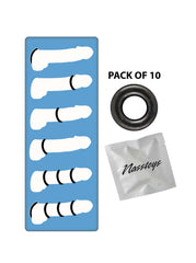 MY TEN ERECTION RINGS TIGHT FIRM RINGS-BLACK