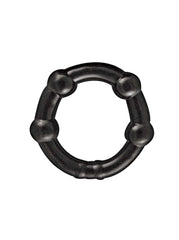 MY TEN ERECTION RINGS BEADED COMFORT RINGS-BLACK