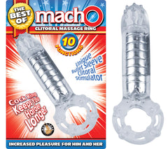 THE BEST OF MACHO CLITORAL MASSAGE RING-CLEAR