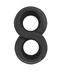 MY COCKRING FIGURE EIGHT COCK & SCROTUM RING-BLACK