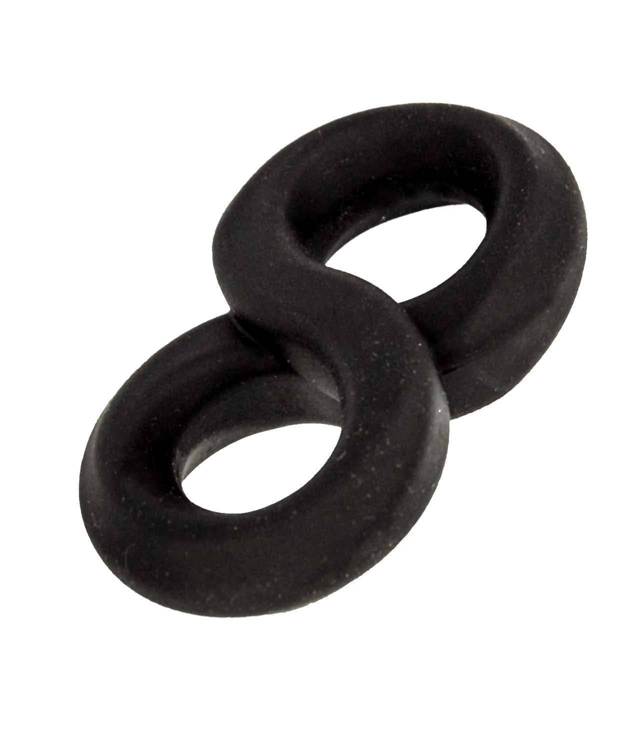 MY COCKRING FIGURE EIGHT COCK & SCROTUM RING-BLACK