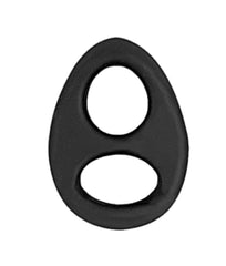 MY COCKRING COCK AND SCROTUM DOUBLE RING-BLACK