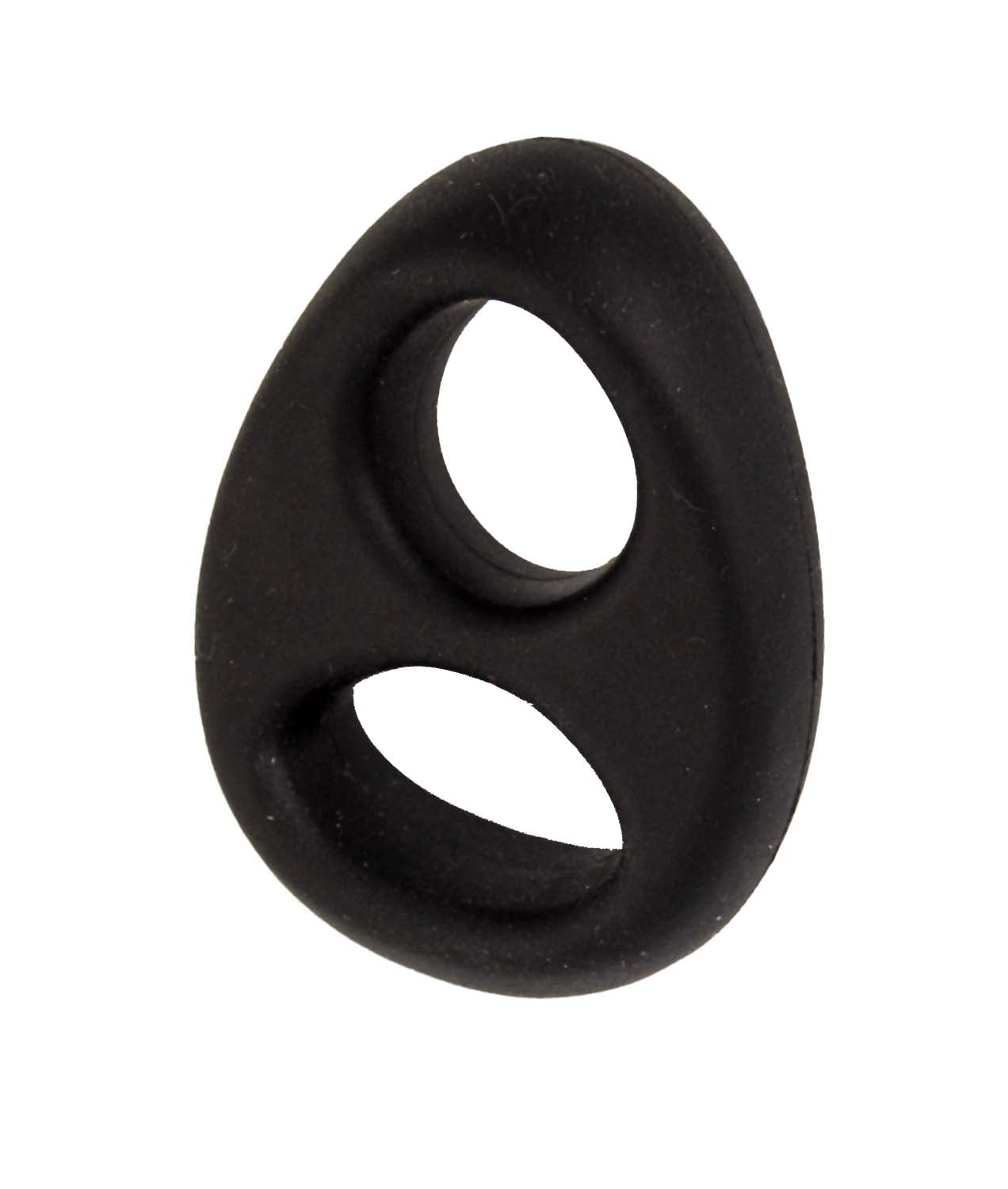 MY COCKRING COCK AND SCROTUM DOUBLE RING-BLACK