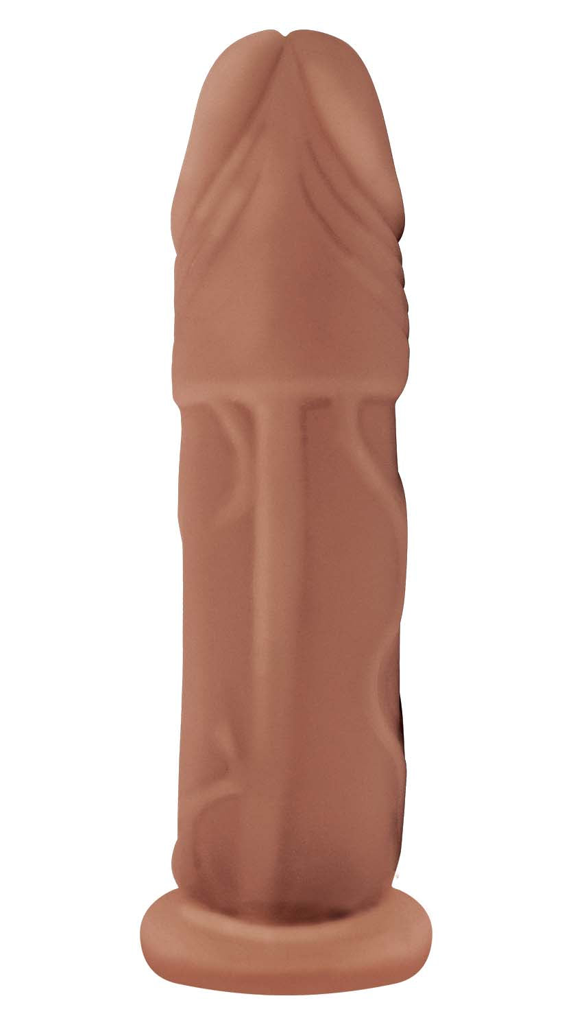 NATURAL REALSKIN VIBRATING XTENDER WITH SCROTUM RING