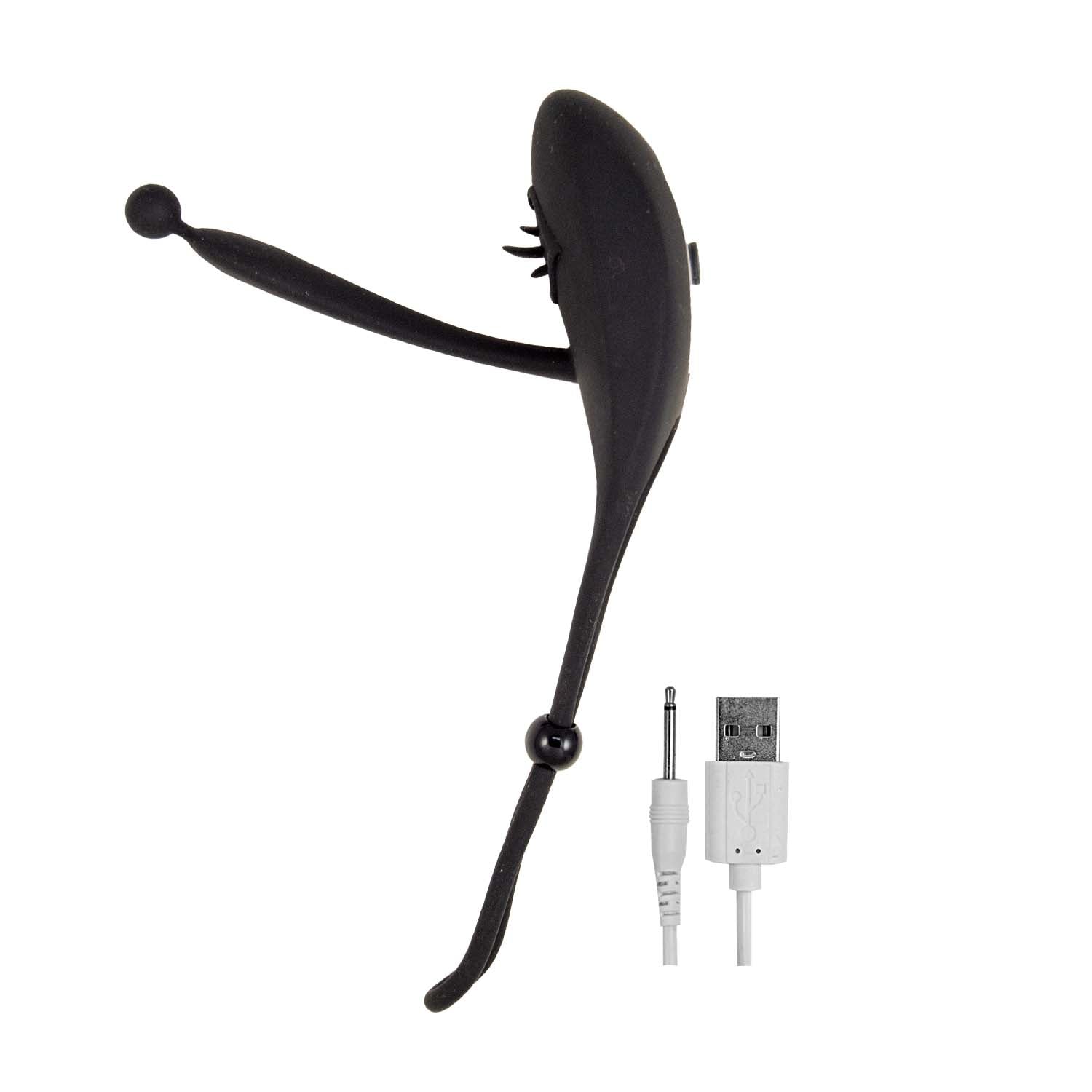 MY COCKRING VIBRATING PLEASURE PARTNER-BLACK
