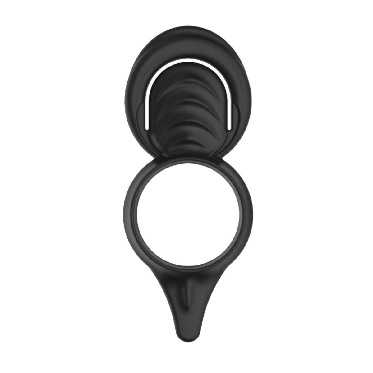 MY COCKRING DOUBLE LOOP-COCKRING & SCROTUM CINCH-BLACK