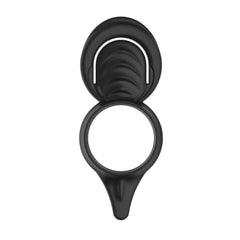 MY COCKRING DOUBLE LOOP-COCKRING & SCROTUM CINCH-BLACK
