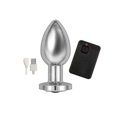 ASS-SATION REMOTE VIBRATING METAL PLUG