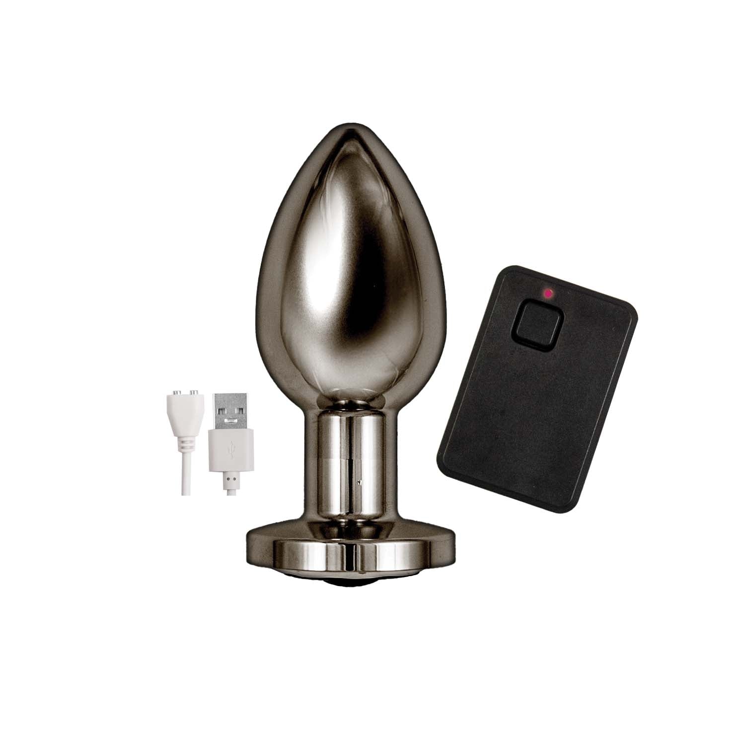 ASS-SATION REMOTE VIBRATING METAL PLUG