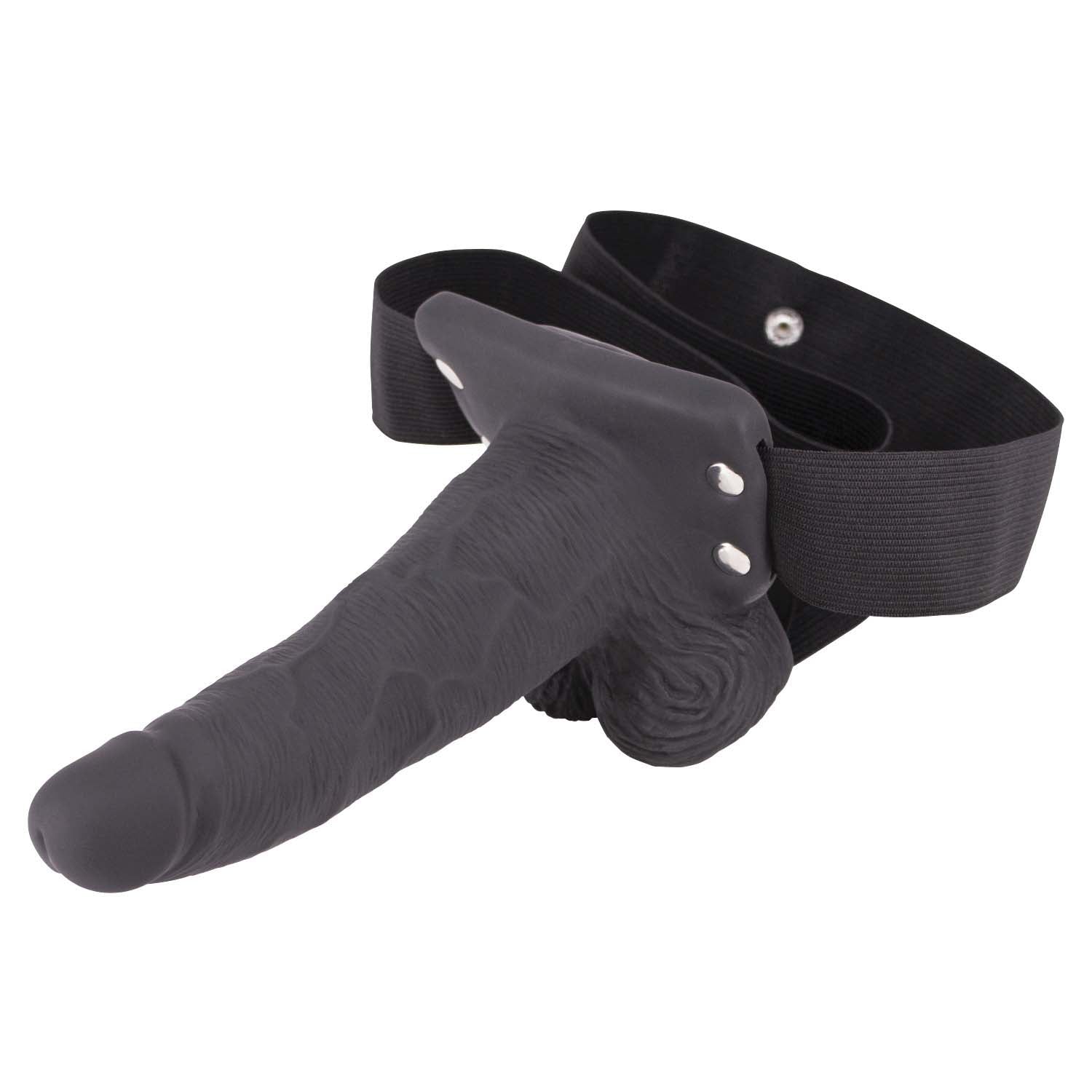ERECTION ASSISTANT HOLLOW STRAP-ON 6" VIBRATING