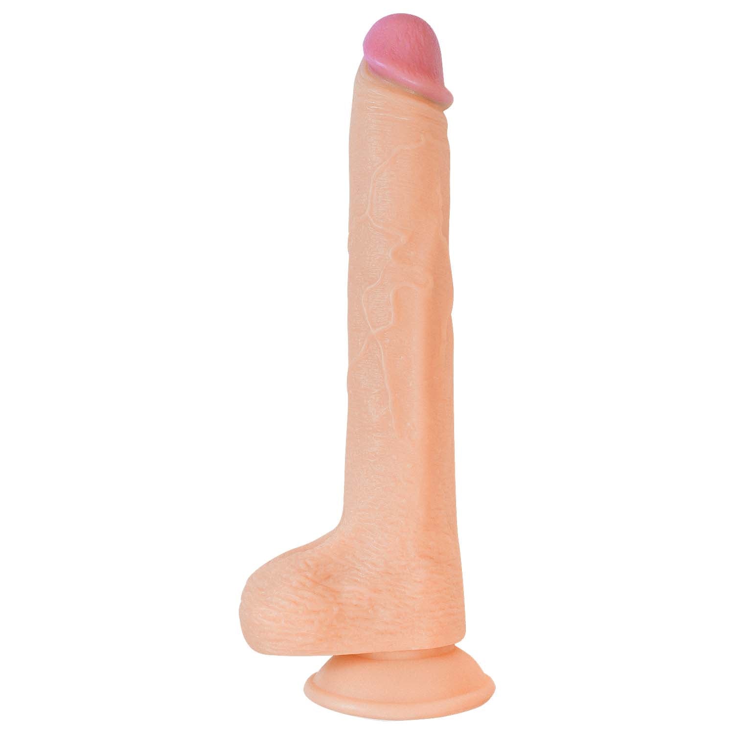 HERO 11" STRAIGHT COCK-WHTE
