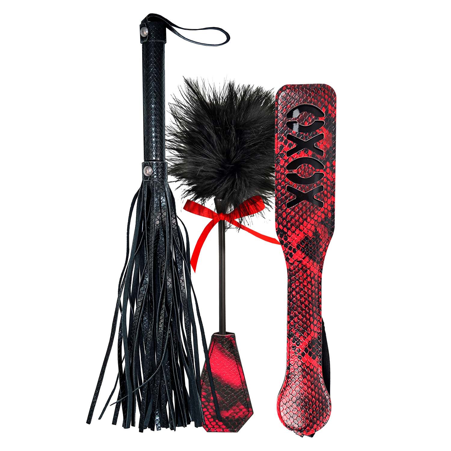 LOVERS KITS WHIP, TICKLE & PADDLE