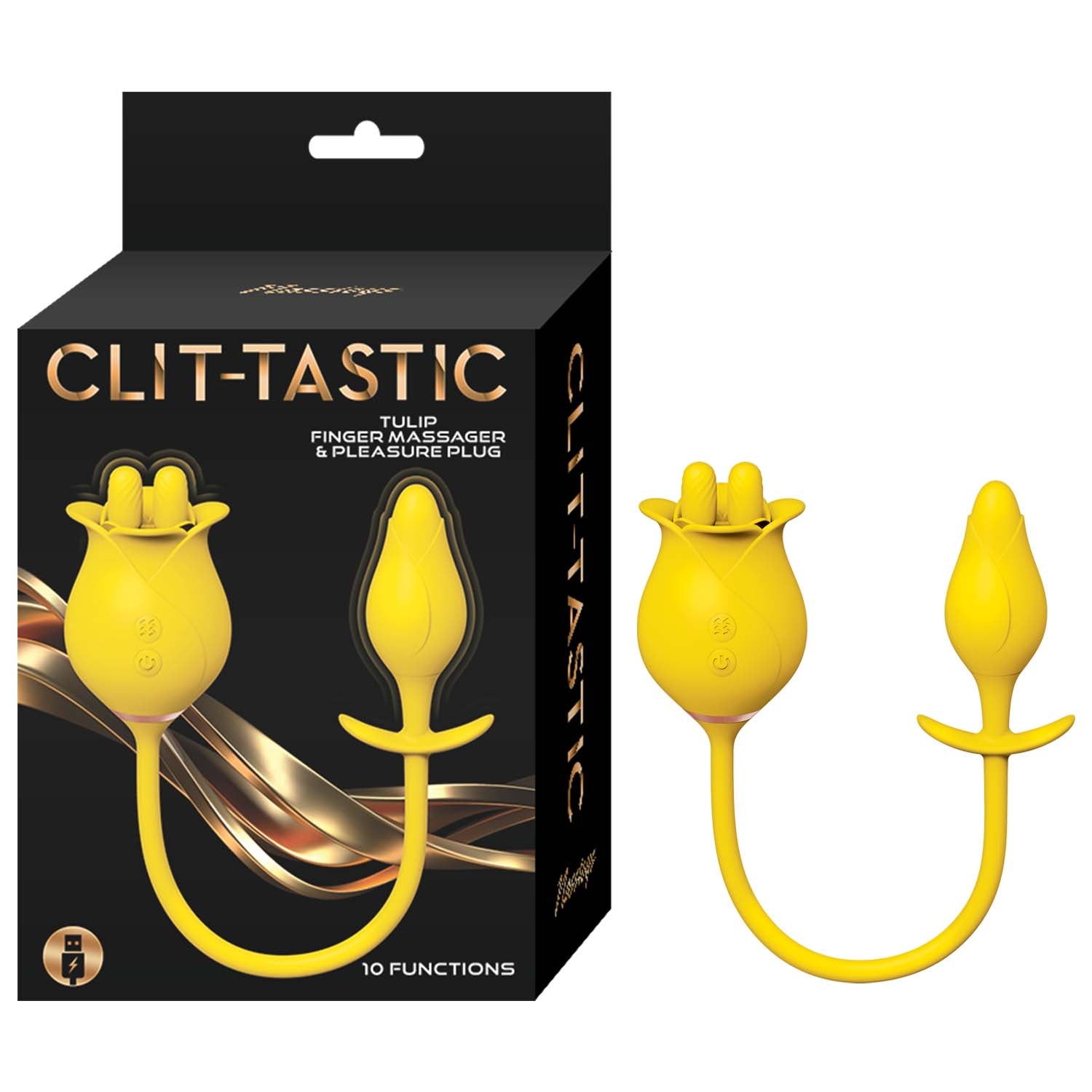 CLIT-TASTIC TULIP FINGER MASSAGER & PLEASURE PLUG