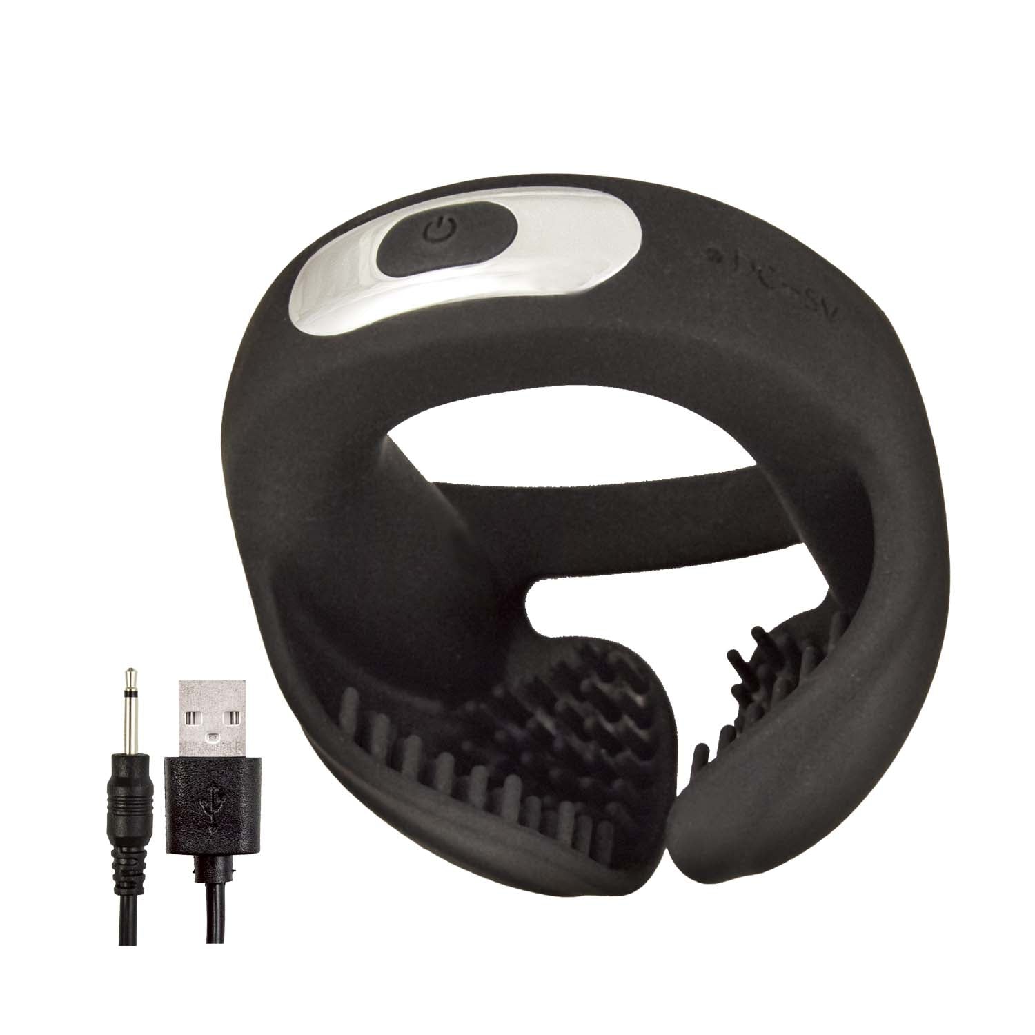 COCKPOWER SCROTUM HUGGER COCK RING-BLACK