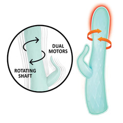 GODDESS HEAT UP ROTATING MASSAGER-AQUA