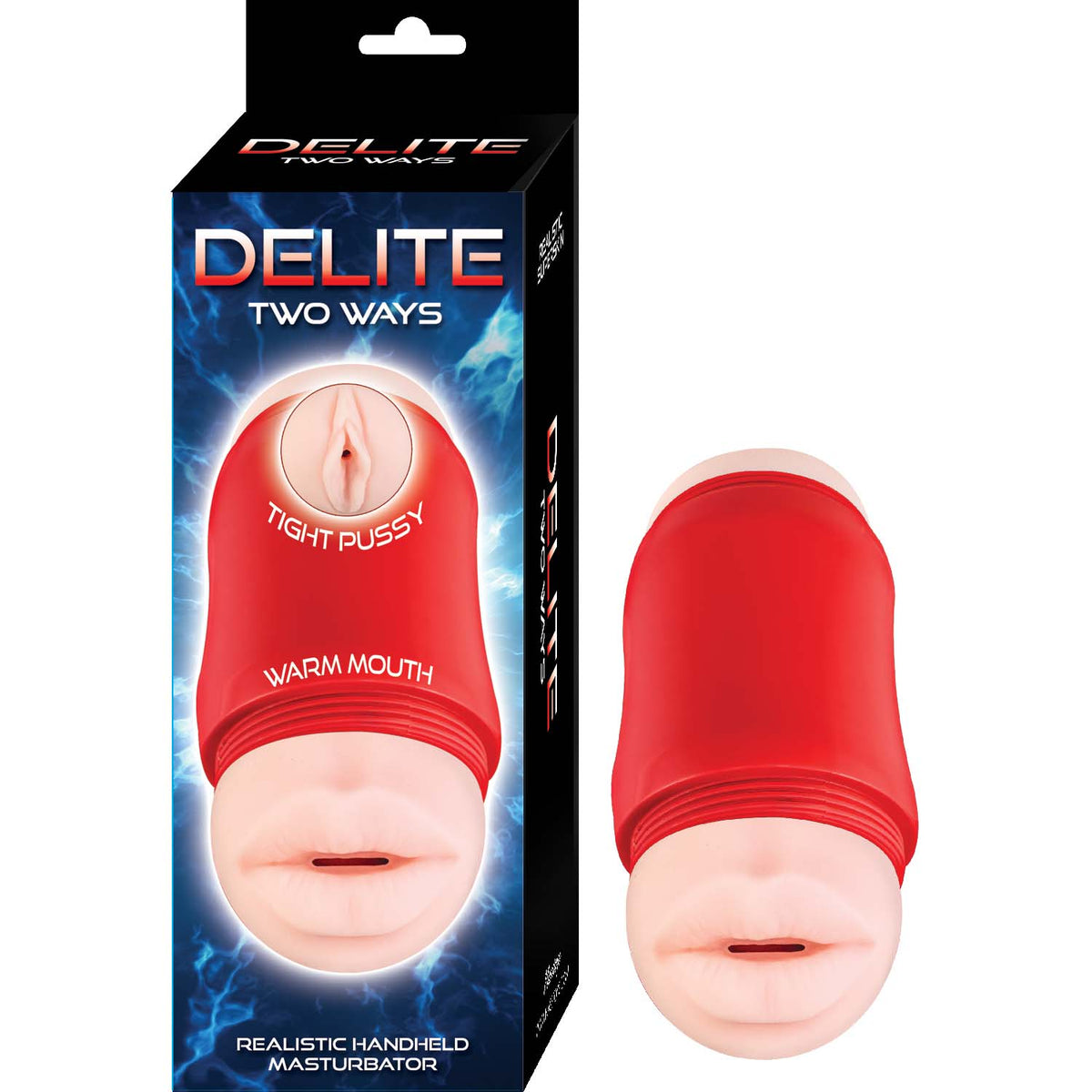 DELITE TWO WAYS MOUTH & VAGINA-WHTE