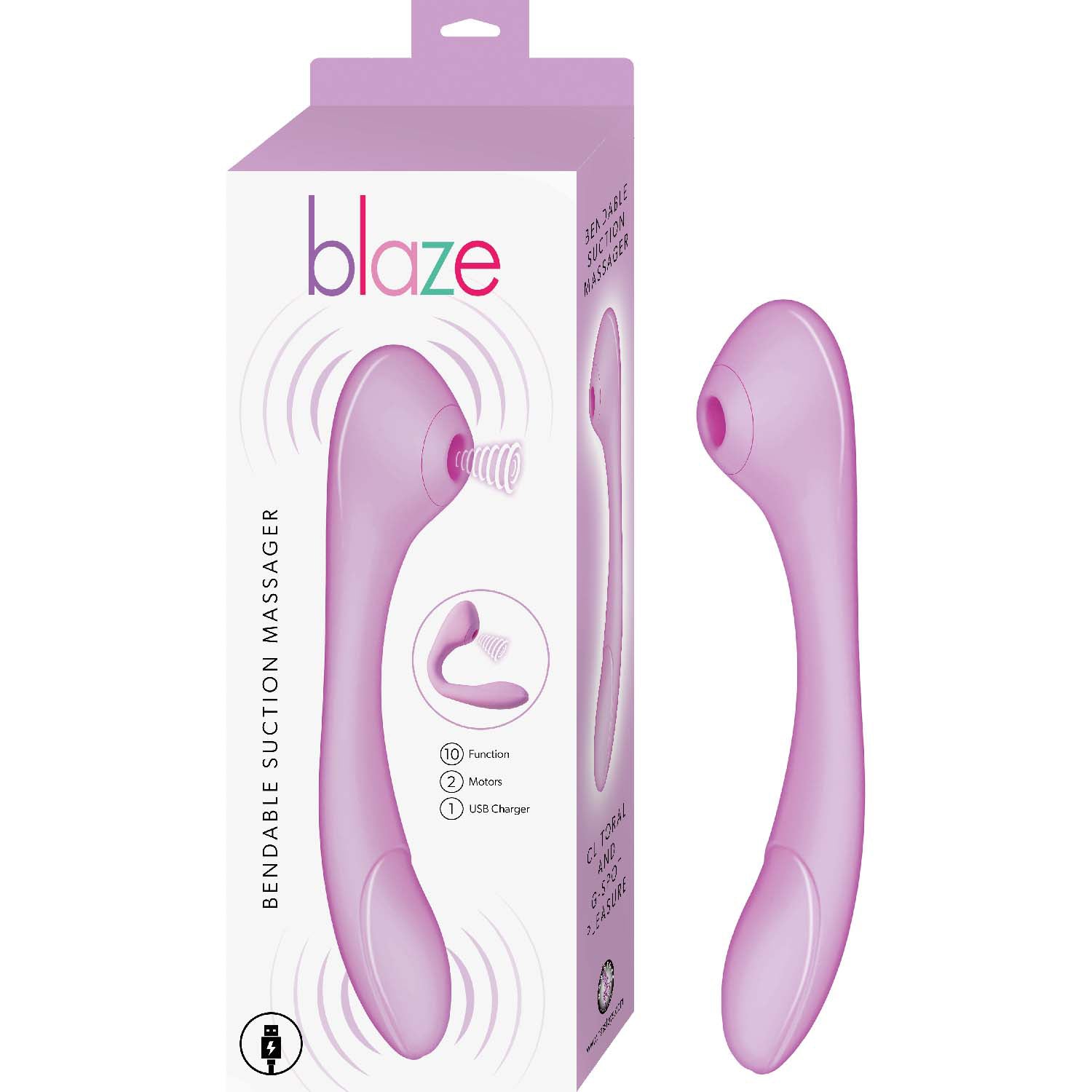 BLAZE BENDABLE SUCTION MASSAGER
